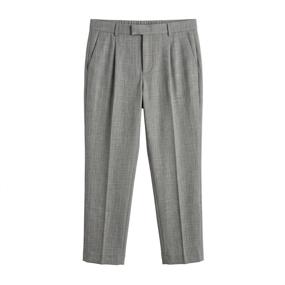 Old Navy Gray Wide Leg High Waisted Linen Blend Pants XL